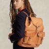 Kahverengi Erkek Ralph Lauren Heritage Deri Sırt Çantaları Kahverengi Erkek Ralph Lauren Heritage Deri Sırt Çantaları
