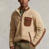Kahverengi Erkek Ralph Lauren Hibrit Çeyrek Fermuarlı Kazak Sweatshirt Kahverengi Erkek Ralph Lauren Hibrit Çeyrek Fermuarlı Kazak Sweatshirt