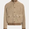 Kahverengi Erkek Ralph Lauren Keten Karışımlı Tweed Ceketler Kahverengi Erkek Ralph Lauren Keten Karışımlı Tweed Ceketler