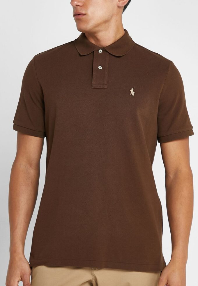 Kahverengi Erkek Ralph Lauren Klasik Kesim Temel Polo Tişörtleri Kahverengi Erkek Ralph Lauren Klasik Kesim Temel Polo Tişörtleri