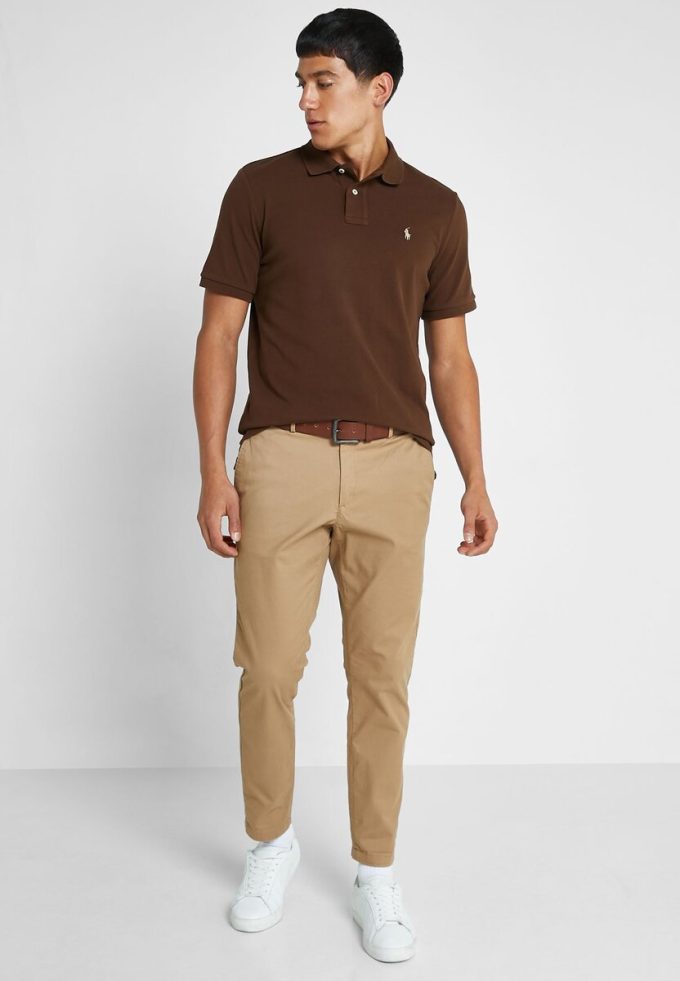 Kahverengi Erkek Ralph Lauren Klasik Kesim Temel Polo Tişörtleri Kahverengi Erkek Ralph Lauren Klasik Kesim Temel Polo Tişörtleri