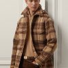 Kahverengi Erkek Ralph Lauren Nichols Ekose Yün Kalın Ceketler Kahverengi Erkek Ralph Lauren Nichols Ekose Yün Kalın Ceketler