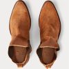 Kahverengi Erkek Ralph Lauren Plainview Süet Chelsea Botları Kahverengi Erkek Ralph Lauren Plainview Süet Chelsea Botları