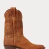 Kahverengi Erkek Ralph Lauren Plainview Süet Kovboy Botları