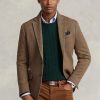 Kahverengi Erkek Ralph Lauren Polo Yumuşak Balıksırtı Spor Blazer