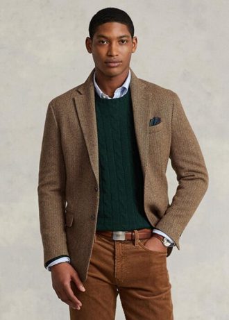 Kahverengi Erkek Ralph Lauren Polo Yumuşak Balıksırtı Spor Blazer Kahverengi Erkek Ralph Lauren Polo Yumuşak Balıksırtı Spor Blazer