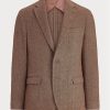 Kahverengi Erkek Ralph Lauren Polo Yumuşak Balıksırtı Spor Blazer