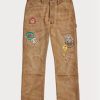 Kahverengi Erkek Ralph Lauren Rahat Kesim Yıpranmış Kanvas Pantolon Kahverengi Erkek Ralph Lauren Rahat Kesim Yıpranmış Kanvas Pantolon