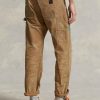 Kahverengi Erkek Ralph Lauren Rahat Kesim Yıpranmış Kanvas Pantolon Kahverengi Erkek Ralph Lauren Rahat Kesim Yıpranmış Kanvas Pantolon