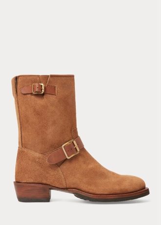 Kahverengi Erkek Ralph Lauren Roughout Süet Botlar