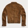 Kahverengi Erkek Ralph Lauren Roughout Süet Ceketler