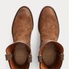 Kahverengi Erkek Ralph Lauren Roughout Süet ve Deri Botlar Kahverengi Erkek Ralph Lauren Roughout Süet ve Deri Botlar