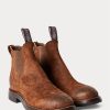 Kahverengi Erkek Ralph Lauren Süet Chelsea Botları Kahverengi Erkek Ralph Lauren Süet Chelsea Botları