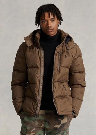 Kahverengi Erkek Ralph Lauren Su Geçirmez Kaz Tüyü Montlar Kahverengi Erkek Ralph Lauren Su Geçirmez Kaz Tüyü Montlar