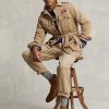 Kahverengi Erkek Ralph Lauren Twill Kemerli Ceketler Kahverengi Erkek Ralph Lauren Twill Kemerli Ceketler