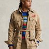 Kahverengi Erkek Ralph Lauren Twill Kemerli Ceketler Kahverengi Erkek Ralph Lauren Twill Kemerli Ceketler