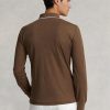 Kahverengi Erkek Ralph Lauren Özel Slim Fit Birdseye Polo Tişörtleri Kahverengi Erkek Ralph Lauren Özel Slim Fit Birdseye Polo Tişörtleri