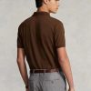 Kahverengi Erkek Ralph Lauren Özel Slim Fit File Polo Tişörtleri Kahverengi Erkek Ralph Lauren Özel Slim Fit File Polo Tişörtleri