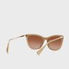 Kahverengi Kadın Ralph Lauren 0Ra5289 Dikdörtgen Güneş Gözlüğü