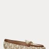 Kahverengi Kadın Ralph Lauren Averi II Monogram Jakarlı Loafer’lar Kahverengi Kadın Ralph Lauren Averi II Monogram Jakarlı Loafer’lar