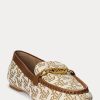 Kahverengi Kadın Ralph Lauren Averi II Monogram Jakarlı Loafer’lar Kahverengi Kadın Ralph Lauren Averi II Monogram Jakarlı Loafer’lar