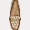 Kahverengi Kadın Ralph Lauren Averi II Monogram Jakarlı Loafer’lar Kahverengi Kadın Ralph Lauren Averi II Monogram Jakarlı Loafer’lar