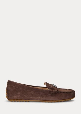 Kahverengi Kadın Ralph Lauren Barnsbury Süet Loafer’lar Kahverengi Kadın Ralph Lauren Barnsbury Süet Loafer’lar