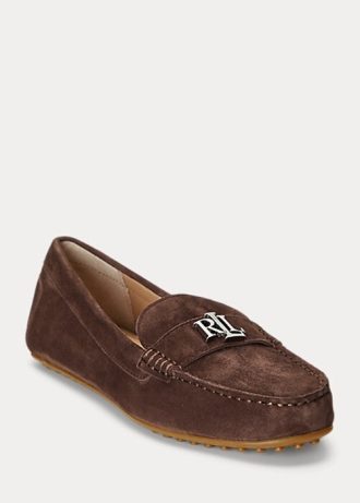 Kahverengi Kadın Ralph Lauren Barnsbury Süet Loafer’lar Kahverengi Kadın Ralph Lauren Barnsbury Süet Loafer’lar