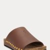Kahverengi Kadın Ralph Lauren Dana Derisi Perçinli Sandaletler Kahverengi Kadın Ralph Lauren Dana Derisi Perçinli Sandaletler