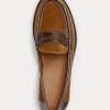 Kahverengi Kadın Ralph Lauren Deri Süslemeli Süet Penny Loafer’lar Kahverengi Kadın Ralph Lauren Deri Süslemeli Süet Penny Loafer’lar