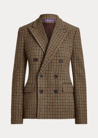 Kahverengi Kadın Ralph Lauren Donaldson Kareli Tweed Ceketler Kahverengi Kadın Ralph Lauren Donaldson Kareli Tweed Ceketler