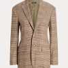 Kahverengi Kadın Ralph Lauren Ekose Yün-Keten Tweed Ceketler Kahverengi Kadın Ralph Lauren Ekose Yün-Keten Tweed Ceketler