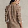 Kahverengi Kadın Ralph Lauren Ekose Yün-Keten Tweed Ceketler Kahverengi Kadın Ralph Lauren Ekose Yün-Keten Tweed Ceketler