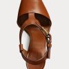 Kahverengi Kadın Ralph Lauren Emilie Welington Dana Derisi Sandaletler Kahverengi Kadın Ralph Lauren Emilie Welington Dana Derisi Sandaletler