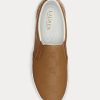 Kahverengi Kadın Ralph Lauren Haddley Logo Deri Slip-On Spor Ayakkabı Kahverengi Kadın Ralph Lauren Haddley Logo Deri Slip-On Spor Ayakkabı