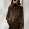 Kahverengi Kadın Ralph Lauren Hugh Kuzu Süet ve Balıksırtı Ceketler Kahverengi Kadın Ralph Lauren Hugh Kuzu Süet ve Balıksırtı Ceketler