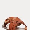 Kahverengi Kadın Ralph Lauren Jacie Dana Derisi Üzengi Sandaletler Kahverengi Kadın Ralph Lauren Jacie Dana Derisi Üzengi Sandaletler