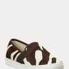 Kahverengi Kadın Ralph Lauren Jinny Haircalf Slip-On Spor Ayakkabı Kahverengi Kadın Ralph Lauren Jinny Haircalf Slip-On Spor Ayakkabı