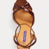 Kahverengi Kadın Ralph Lauren Kandice Payetli Sandaletler Kahverengi Kadın Ralph Lauren Kandice Payetli Sandaletler