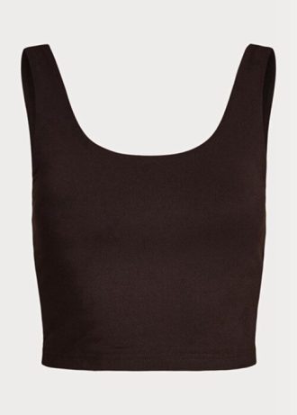 Kahverengi Kadın Ralph Lauren Kısa Süet Jarse Tanklar