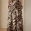 Kahverengi Kadın Ralph Lauren Liliosa Zebra Desenli Keten Vual Etekler Kahverengi Kadın Ralph Lauren Liliosa Zebra Desenli Keten Vual Etekler