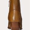 Kahverengi Kadın Ralph Lauren Lucille Deri Botlar Kahverengi Kadın Ralph Lauren Lucille Deri Botlar