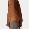 Kahverengi Kadın Ralph Lauren Lucille Saçaklı Süet Botlar Kahverengi Kadın Ralph Lauren Lucille Saçaklı Süet Botlar