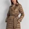 Kahverengi Kadın Ralph Lauren Metalik Kapitoneli Montlar Kahverengi Kadın Ralph Lauren Metalik Kapitoneli Montlar