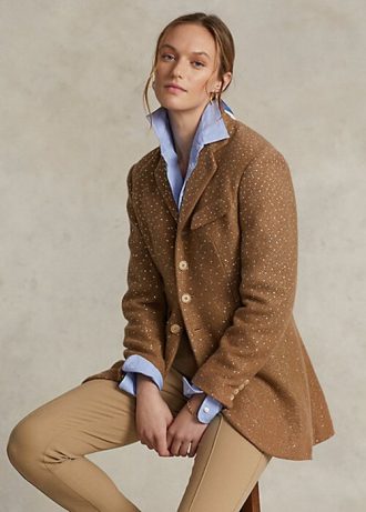 Kahverengi Kadın Ralph Lauren Payetli Balıksırtı Ceketler Kahverengi Kadın Ralph Lauren Payetli Balıksırtı Ceketler