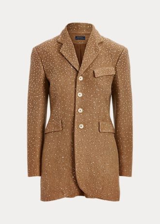 Kahverengi Kadın Ralph Lauren Payetli Balıksırtı Ceketler Kahverengi Kadın Ralph Lauren Payetli Balıksırtı Ceketler