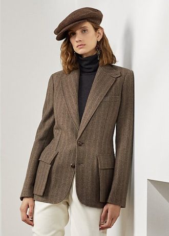 Kahverengi Kadın Ralph Lauren Preston Balıksırtı Ceketler Kahverengi Kadın Ralph Lauren Preston Balıksırtı Ceketler