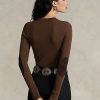 Kahverengi Kadın Ralph Lauren Ribana Süet Kesim Uzun Kollu Tişörtler Kahverengi Kadın Ralph Lauren Ribana Süet Kesim Uzun Kollu Tişörtler