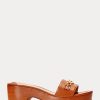 Kahverengi Kadın Ralph Lauren Roxanne Nappa Deri Sandaletler Kahverengi Kadın Ralph Lauren Roxanne Nappa Deri Sandaletler