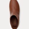 Kahverengi Kadın Ralph Lauren Rylee Cilalı Deri Slip-On Spor Ayakkabı Kahverengi Kadın Ralph Lauren Rylee Cilalı Deri Slip-On Spor Ayakkabı